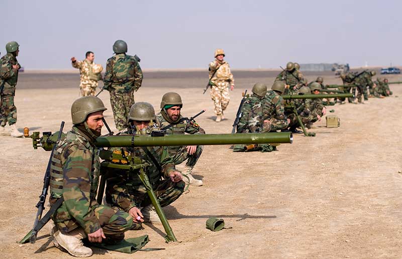 Nato training Afghan troops