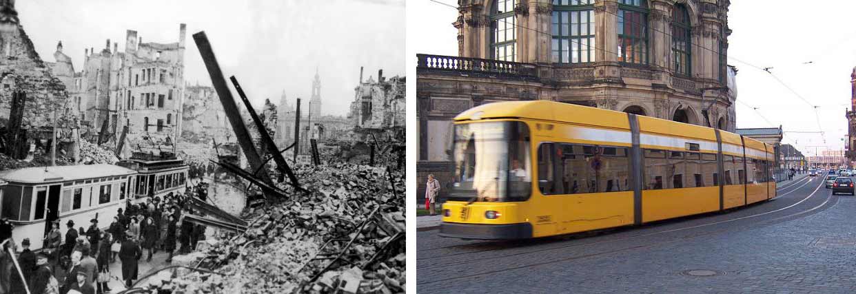 Dresden then/now